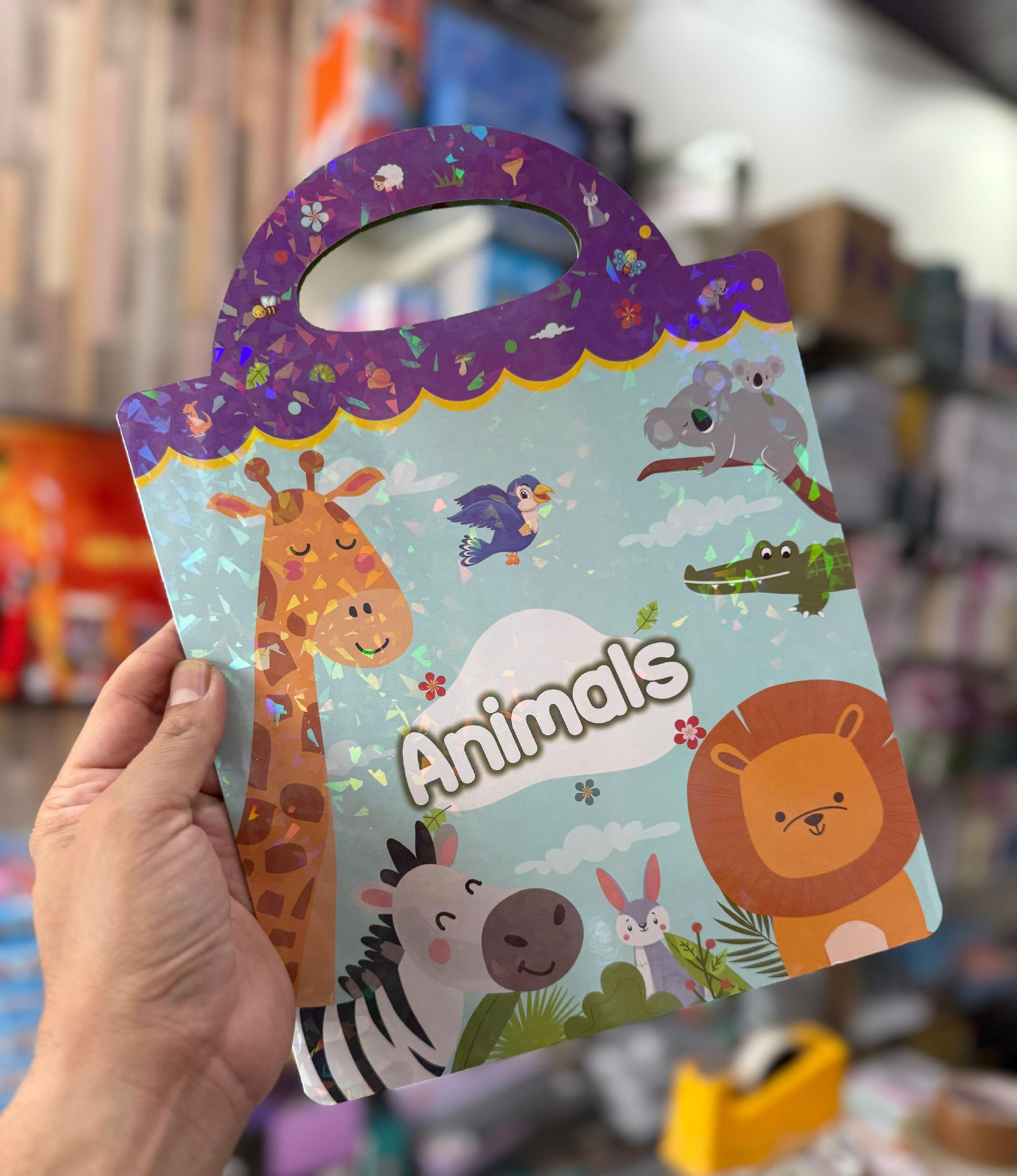 Holographic Diy Reusable Stickers Book